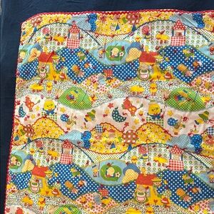 Colorful Kids Quilted Baby Blanket Multicolor